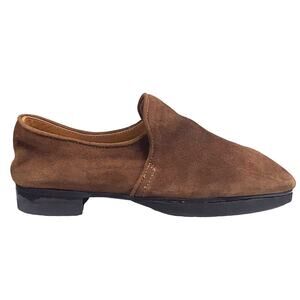 Aquatalia Women’s Revy Brown Suede Slii On Flat Size US 6